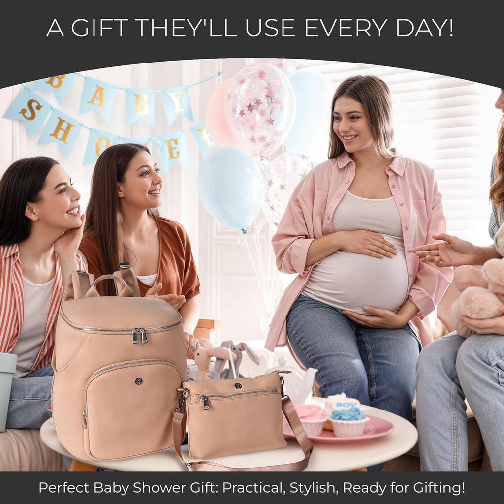 A + S Luxxe Baby Designer-Wickeltasche Rucksack für Mama und Papa