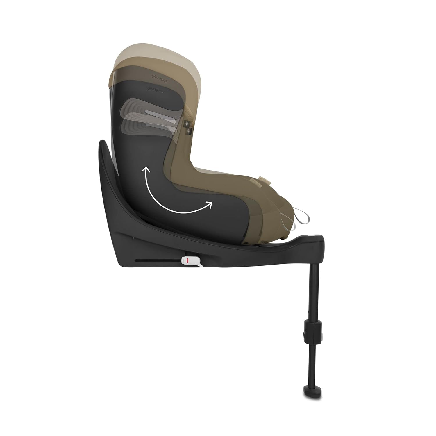 CYBEX Gold Kinder-Autositz Sirona S2 i-Size, Ab ca. 3 Monaten bis 4 Jahren, Max. 18 kg, SensorSafe kompatibel, Granite Black
