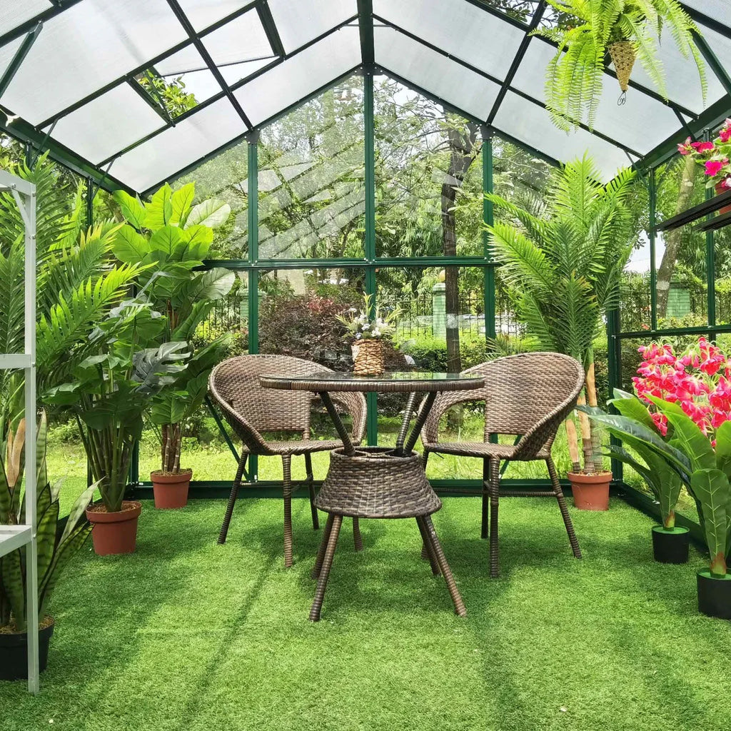 Serra Metalcraft, 14,4m, vetro di sicurezza 4mm, verde