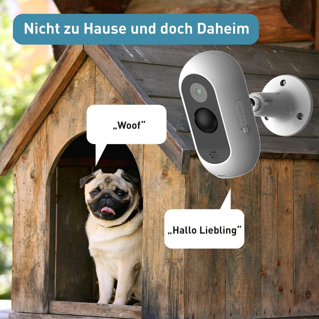 PetTec – Pet Cam Buddy Haustierkamera Futterautomat 8L für Katzen- & Hunde-Trockenfutter – Automatischer Futterspender mit WLAN & App-Steuerung -Inkl. 2-Wege-Audio, Bellerkennung & Nachtsicht