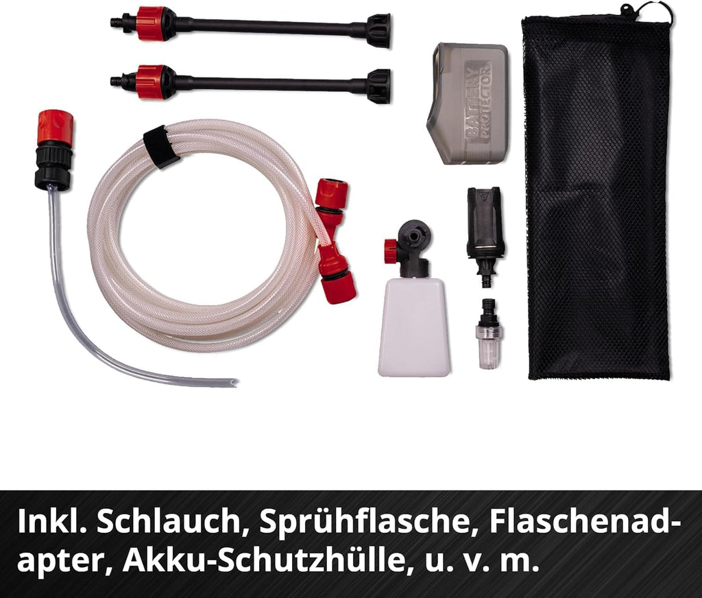 Einhell Pistola idropulitrice a batteria HYPRESSO 18/24-1 Power X-Change (18 V, 24 bar, pulizia e irrigazione mobili, 240 L/h, incl. accessori, senza batteria e caricabatterie)