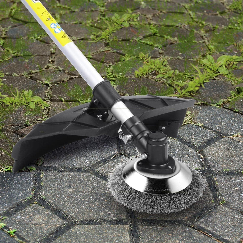 BRAST® Motorsense Benzin 3.0 PS 2 in 1 Gerät Freischneider Rasentrimmer Rasenmäher 52cm³