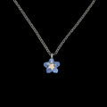 Vergissmeinnicht Kette mit Anhnger - Kleine Blume