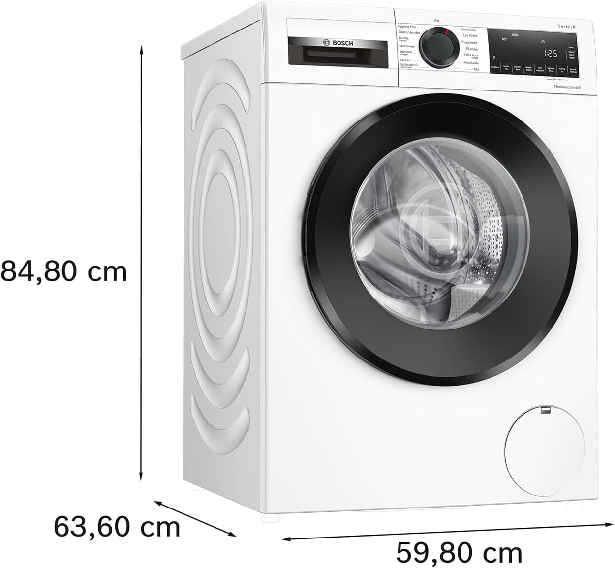 BOSCH WAN28127 Lavatrice Serie 4, a carica frontale, capacità 8 kg, 1400 giri/min, Iron Assist, Active Water Plus, EcoSilence Drive, Speed Perfect, bianco, 60 cm