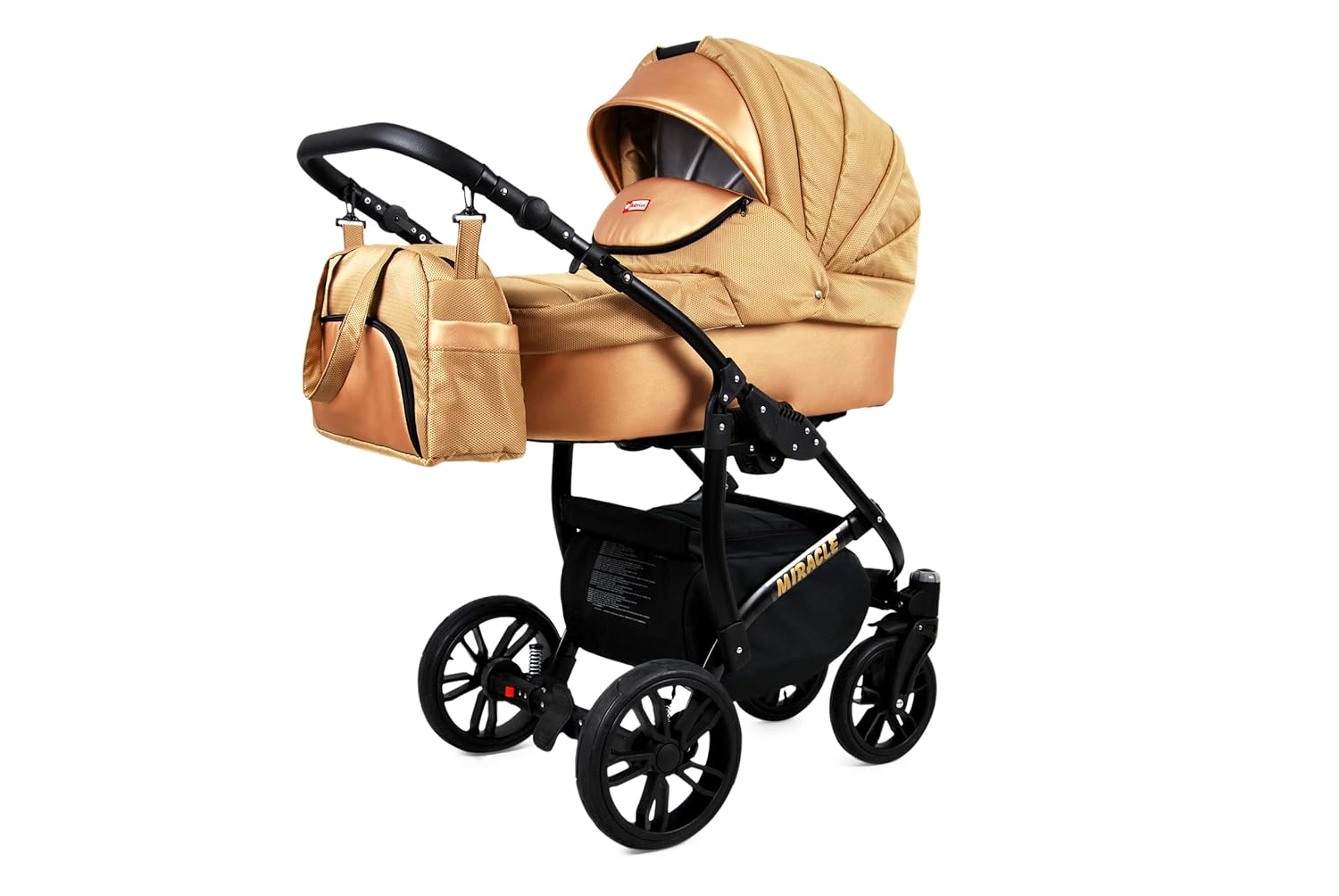 BabyLux® Bambimo Set Passeggino 3 in 1 - Optimal - incl. Navicella, Seduta Passeggino, Seggiolino Auto Ovetto - Seggiolino Auto - Set Passeggino - Passeggino Combinato con Borsa Fasciatoio, Parapioggia ecc.