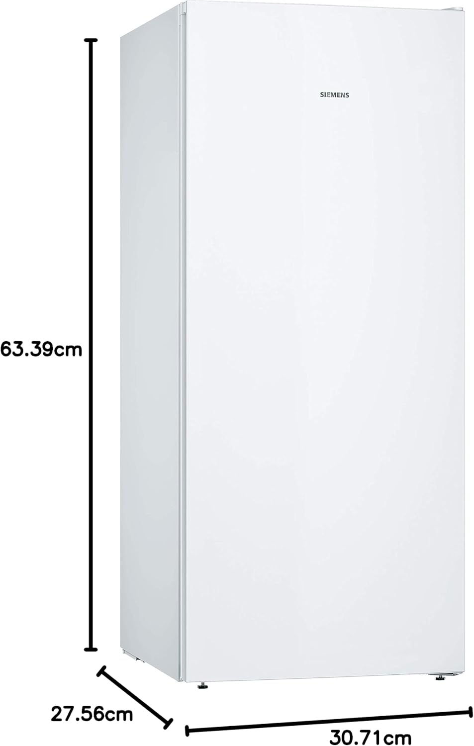Siemens GS54NAWCV iQ500 Congelatore verticale, 176 x 70 cm, 327 L, NoFrost mai più sbrinamento, bigBox spazio per alimenti di grandi dimensioni, varioZone ripiani e cassetti flessibili in vetro, Bianco