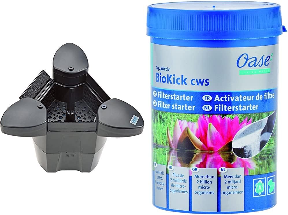 Oase 50170 SwimSkim CWS & Söll 14432 FilterstarterBakterien hochreine Mikroorganismen für Teiche 500 g - natürliche Filterbakterien aktivieren die Biologie der Filter im Gartenteich