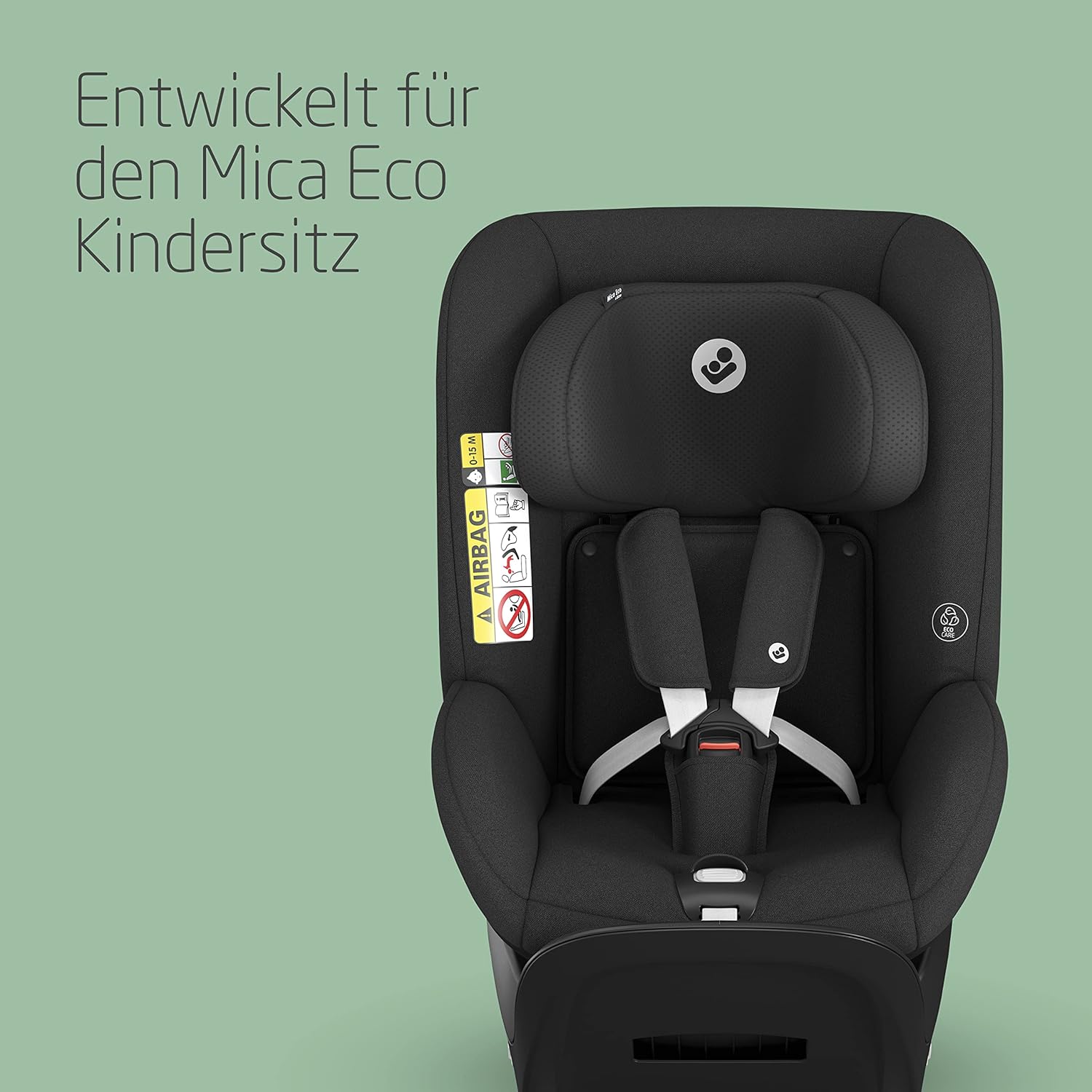 Maxi-Cosi Mica 360 S, Autositz 360 Grad drehbar, 3 Monate– 4 Jahre (61–105 cm), i-Size Baby Autositz, FlexiSpin Drehung, 5 Liegepositionen, G-CELL Schutz, Easy-in Gurthaken, Tonal Graphite