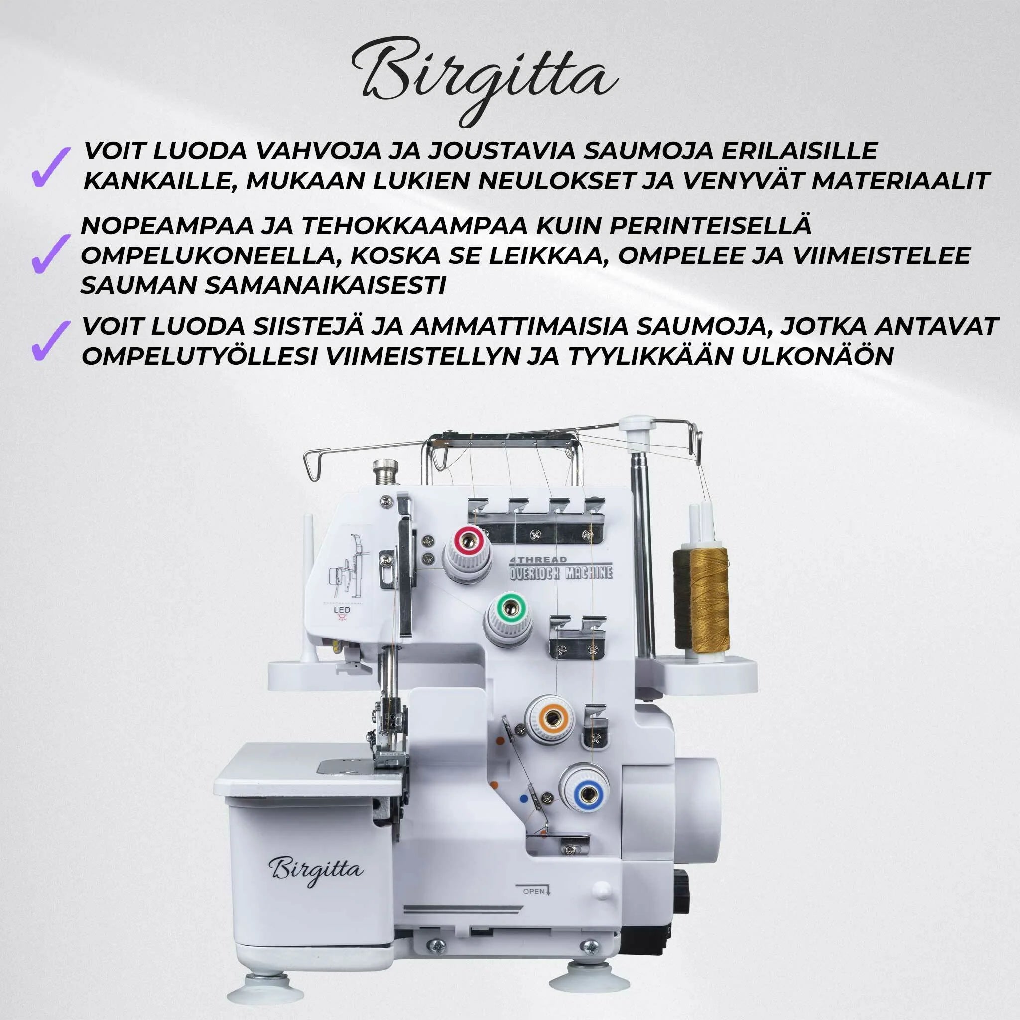 Macchina per cucire Birgitta Overlock Standard