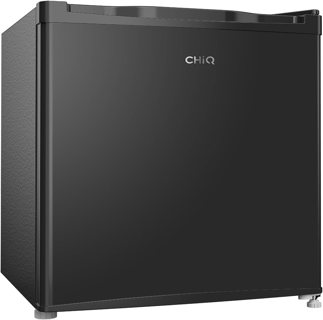 CHIQ Mini Bar Fridge 46 L, Mini Fridge, 49.6 x 47.4 x 44.7 cm (H x W x D), E Energy Consumption 80 kWh per Year, Very Quiet 39 dB