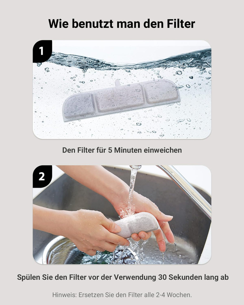 DownyPaws 2.5L Trinkbrunnen für Katze Kabellos, Katzenbrunnen Kabellos mit Bewegungsmelder, Batteriebetrieben Katzentrinkbrunnen, 4000mAh, Leise Wasserpumpe, Tablett aus Edelstahl für Katze, Schwarz