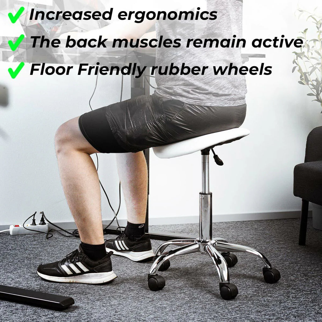 Sedia a sella Lykke Comfort, bianca