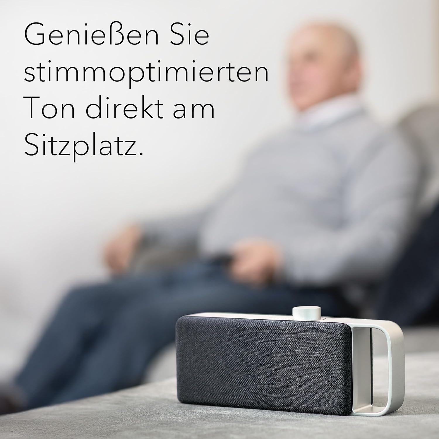 faller Oskar Altoparlante/Soundbar TV con Clear Voice (portatile, senza fili, facile da usare, alloggiamento in alluminio)