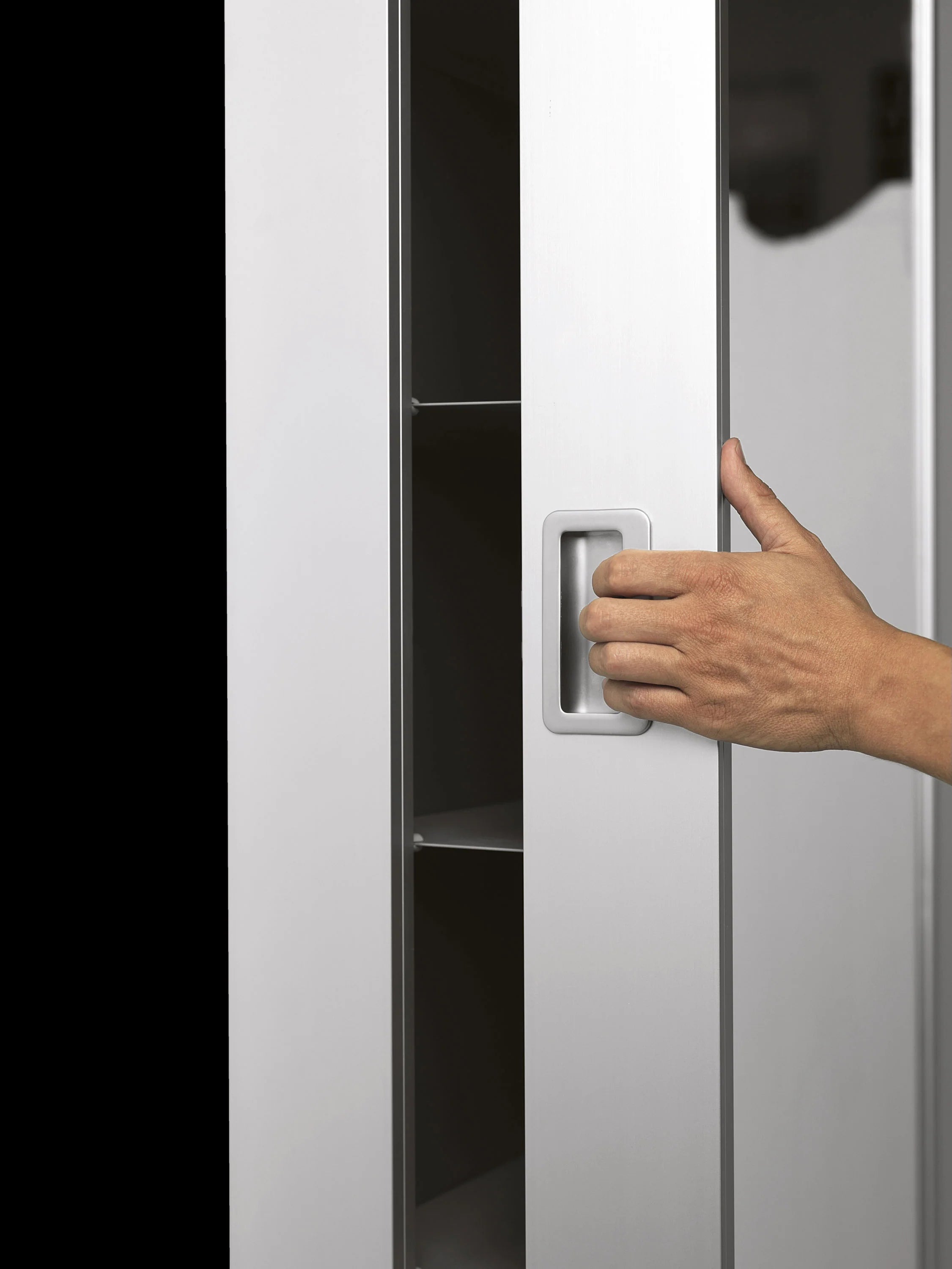 Kristalia Box, Duty Box, armadio multiuso di design italiano con specchio, armadio da corridoio P20cm
