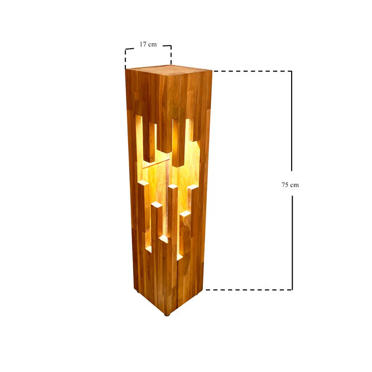 STALATTITE Legno Colonna Illuminazione LED