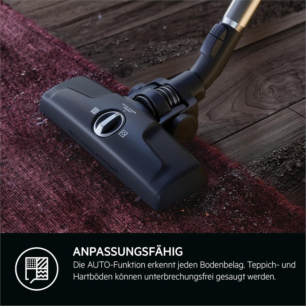 AEG CLEAN 6000 AB61C2DB Aspirapolvere con sacco / elevata potenza di aspirazione / include bocchetta per imbottiti / 50% plastica riciclata / ideale per proprietari di animali domestici / pulizia di tappezzeria / cavo da 12 m / 750 W / Blu