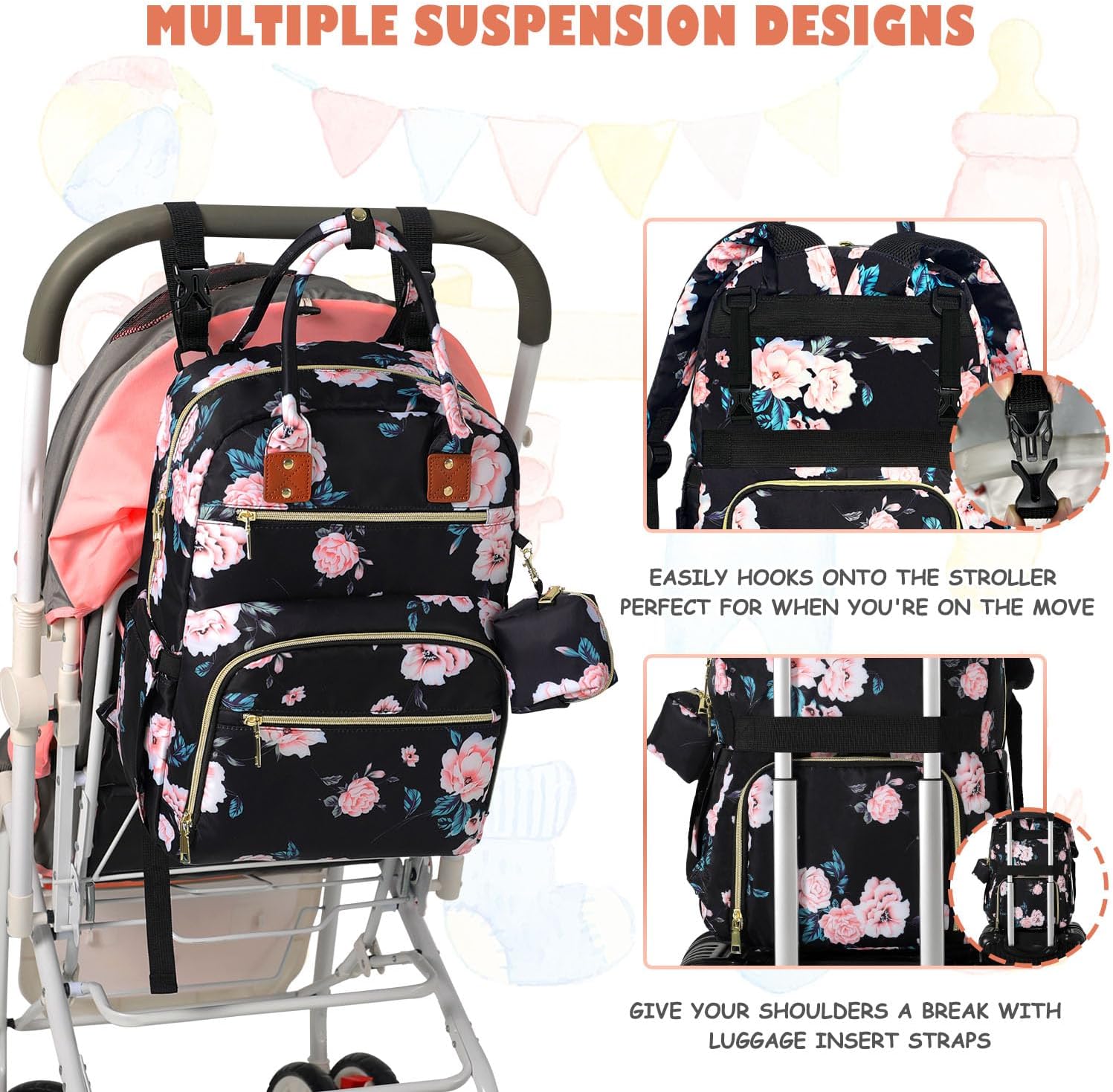 Tenot Baby Wickeltasche Reise Baby Mädchen Jungen