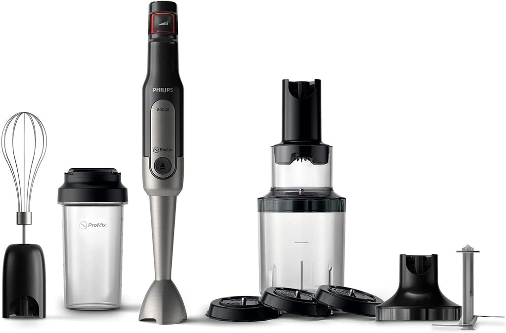 Philips Stabmixer – 800W, mit Spritzschutz, ProMix und SpeedTouch, wei (HR2650/90)