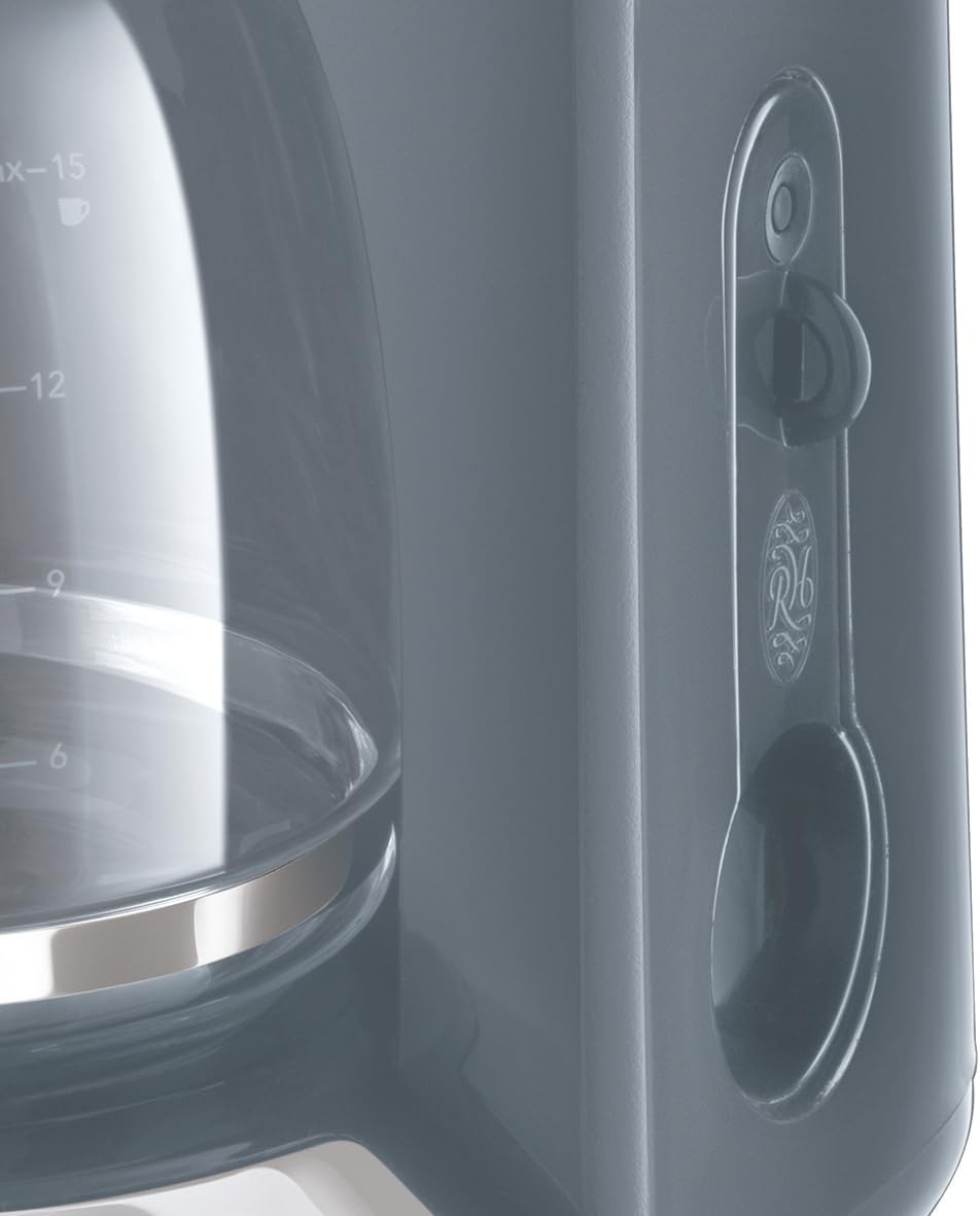 Russell Hobbs Inspire Grey Colazione Set Tostapane, Bollitore e Macchina da Caffè