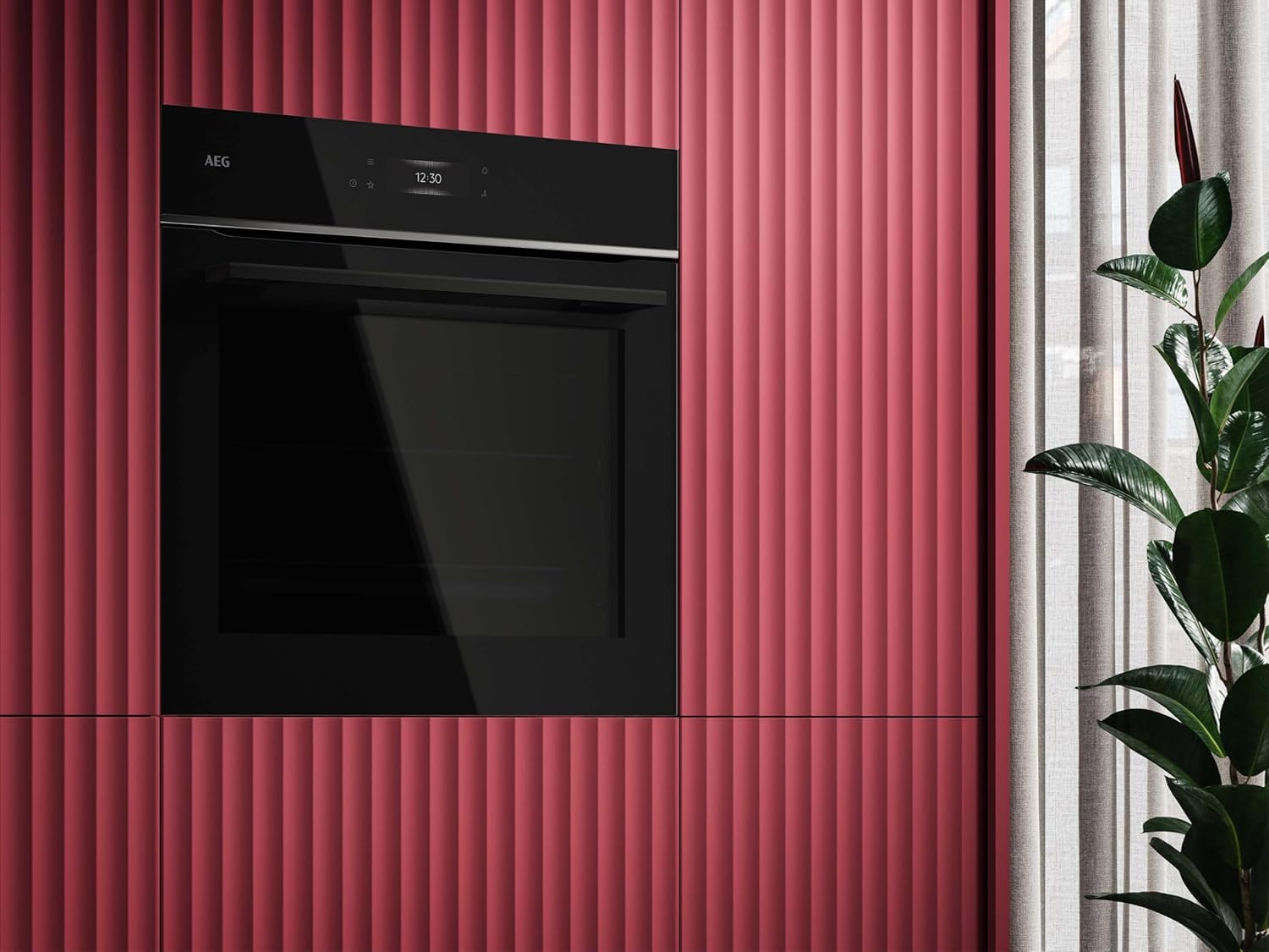 AEG Forno da incasso – Serie 5 AirFry: Risultati di cottura uniformi su 3 livelli – Pulizia Pirolitica – 25 Programmi automatici – Display touch LED – Riscaldamento rapido – Nero – BPE53516AB