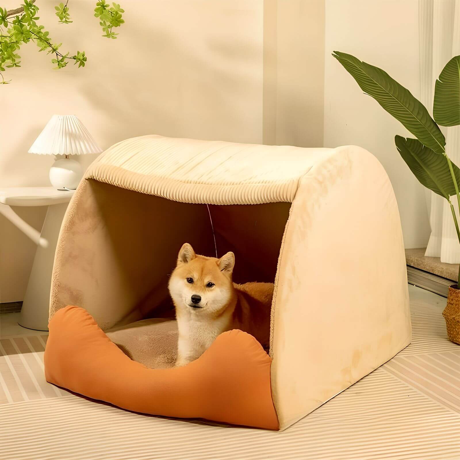 CozyNest – Abnehmbares Hundebett Zelt für Geborgenheit und Komfort