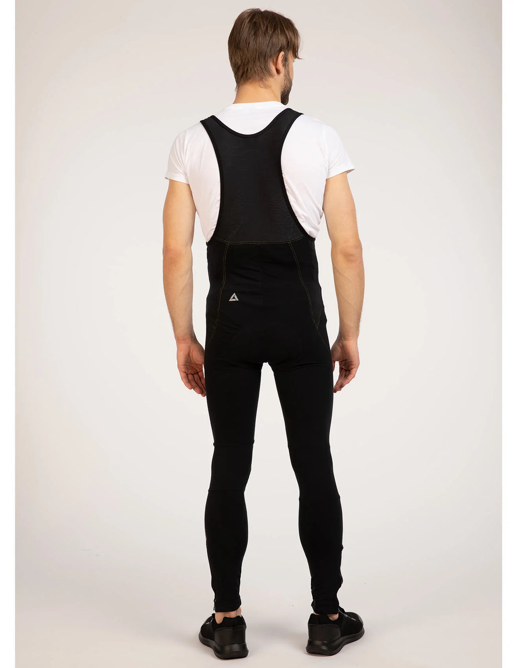 Herren Thermo Fahrradhose Lang Trgerhose Comfort Line Schwarz Silber