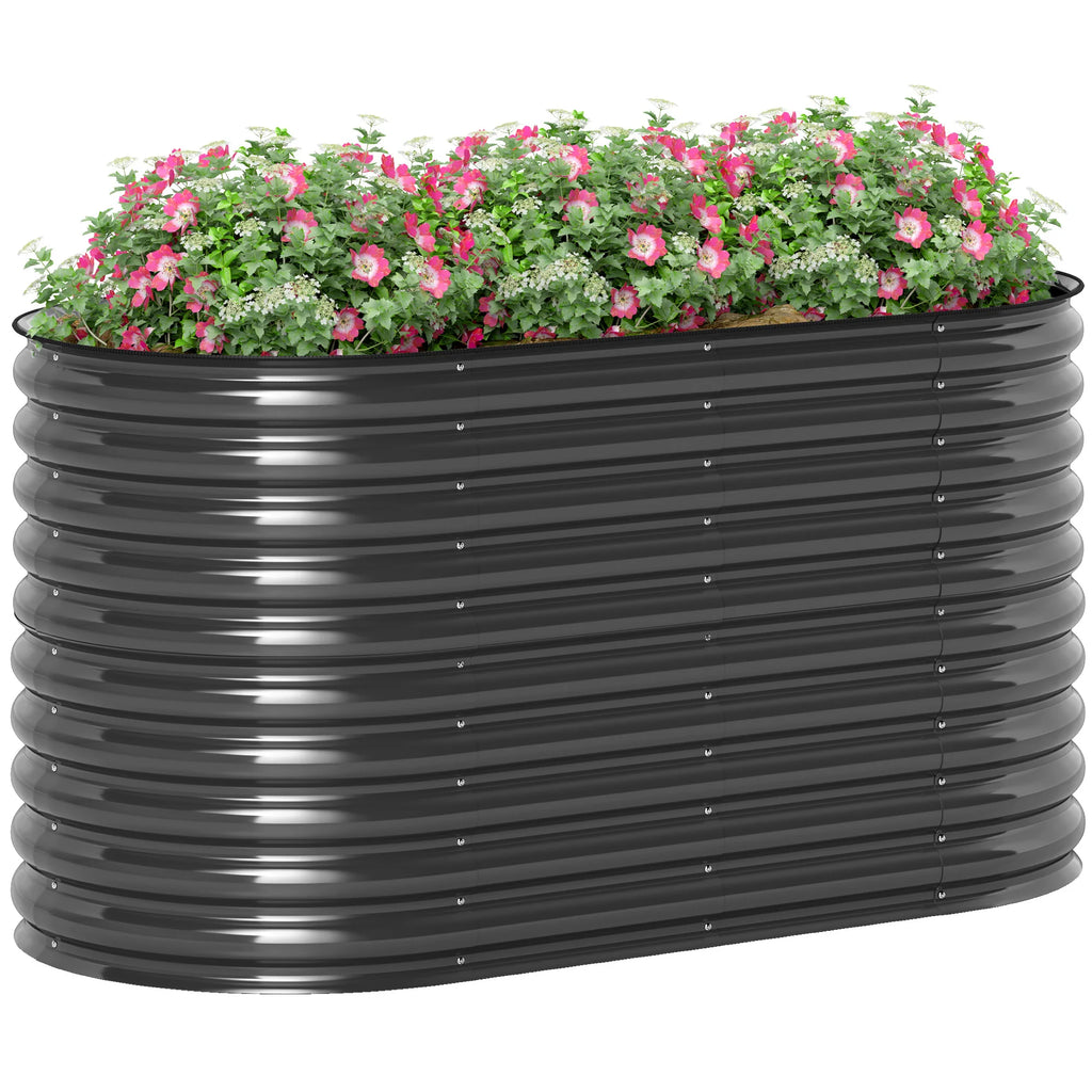 Hochbeet 160x80x80 cm aus Stahl für Garten & Balkon
