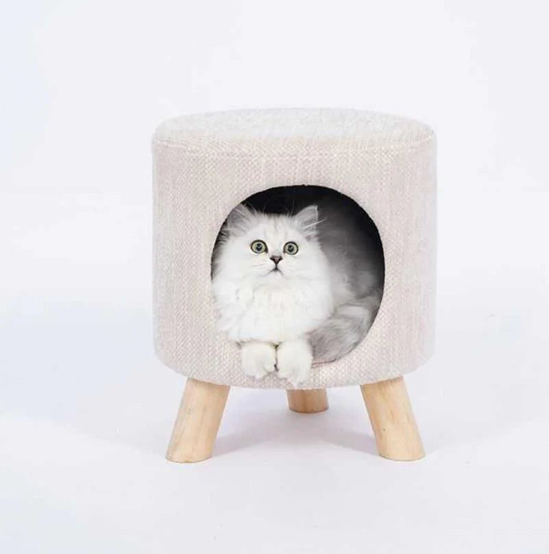 PawsRest – Ottomano per animali domestici rialzato con pratico spazio di archiviazione