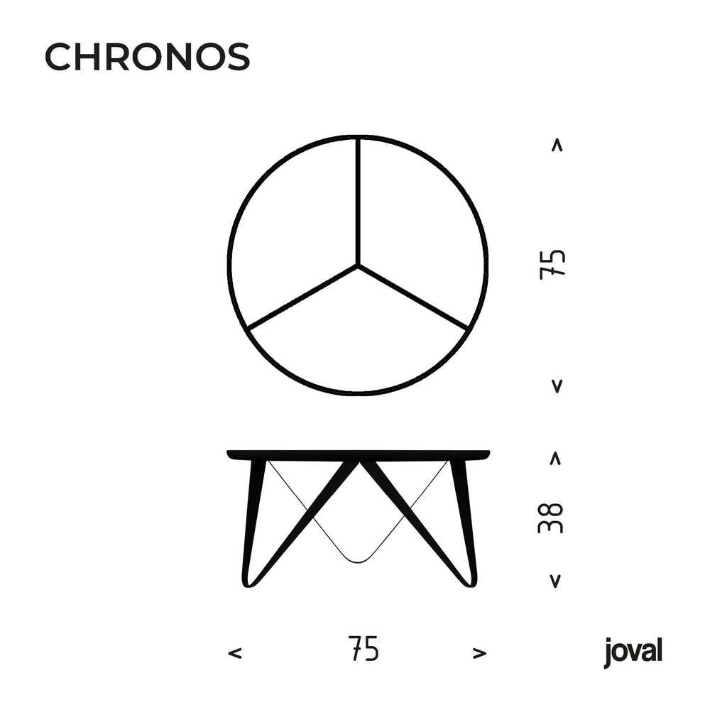 Couchtisch CHRONOS Eiche Tiefschwarz