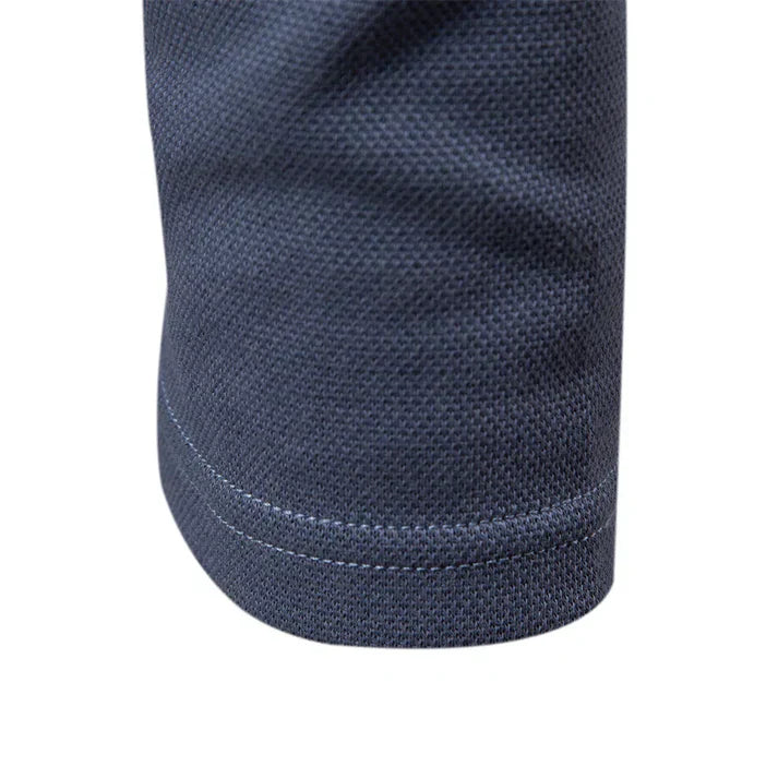 Langrmelige Polo-Bluse für Mnner