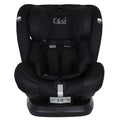 Kikid Seggiolino auto Premium 40-150cm i-Size 360 ISOFIX R129, nero