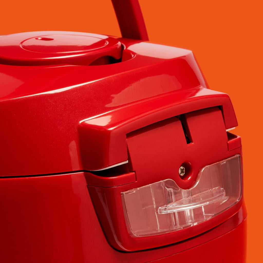 REISHUNGER Cuociriso digitale piccolo, nero | Da 0,6 L fino a 3 persone | Funzione mantenimento calore, timer e pentola premium | Multicooker e vaporiera piccoli, 8 programmi, tecnologia a 7 fasi
