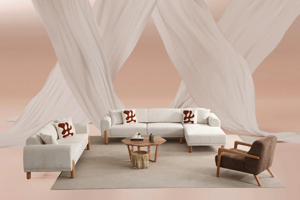Divano Letto Lyke a 3 Posti - Crema