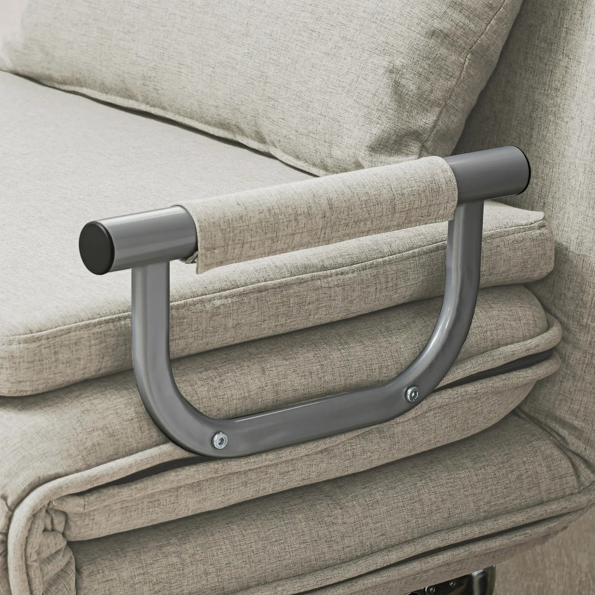 HOMCOM Schlafsessel mit Bettfunktion 3-fach verstellbar mit Rollen