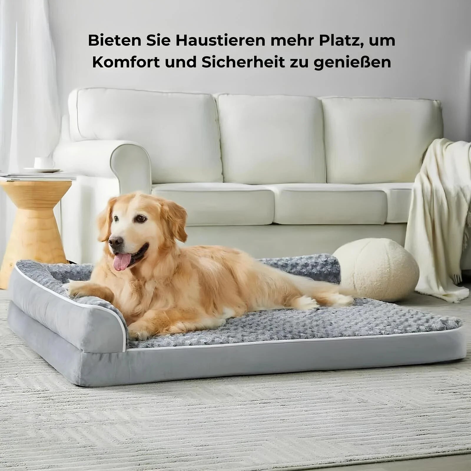 MegaComfort - Groes, wasserfestes Hundebett für maximale Unterstützung und Komfort
