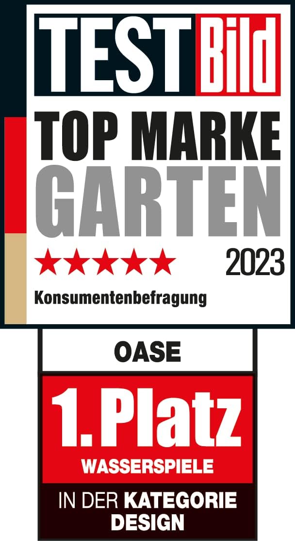 OASE 36953 Aquarius Universal 2000, schwarz - Wasserspielpumpe, Wasserspiel, Teichpumpe, Outdoor-Pumpe, Teichfontänen, Statuenpumpe, Dunkelgrau