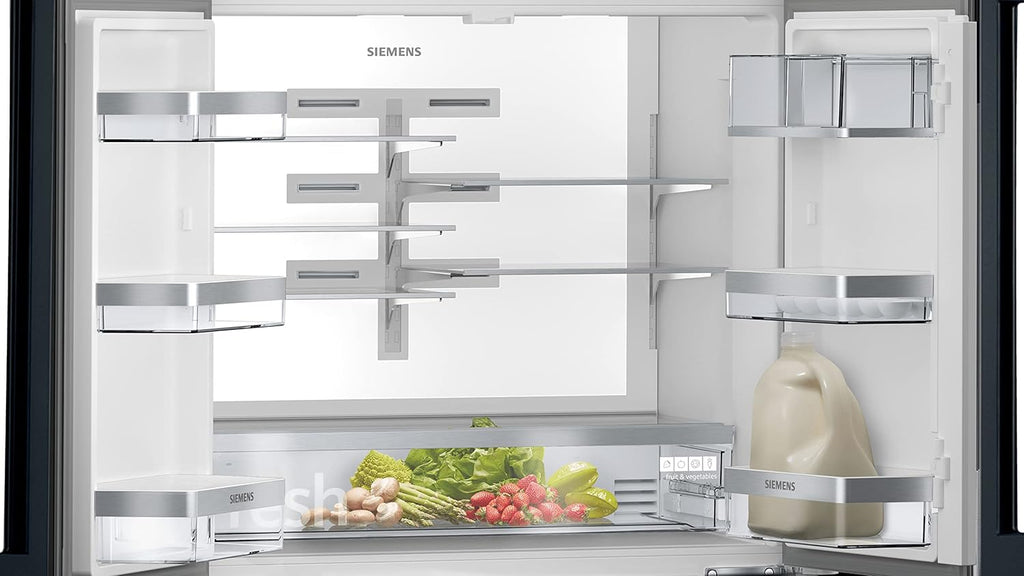 Frigorifero Multic дверный SIEMENS KF96NVPEA iQ300, 183 x 91 cm, 405 L di refrigerazione e 200 L di congelamento, hyperFresh per una freschezza più duratura, noFrost per non sbrinare mai più, superCooling per un raffreddamento più rapido