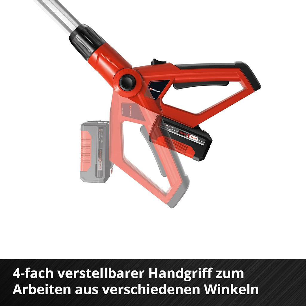 Utensile multifunzione a batteria Einhell GE-HC 18 Li T-Solo (tagliasiepi e motosega 2 in 1, barra Oregon, senza batteria e caricabatterie)