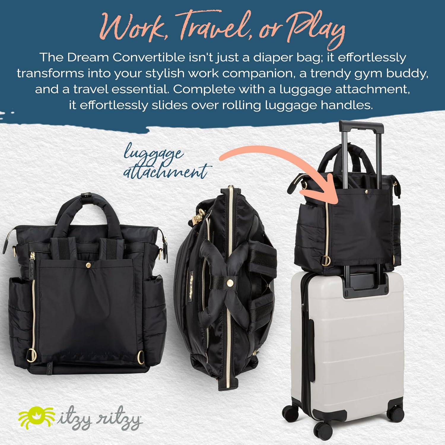 Itzy Ritzy Dream Convertible Wickeltasche