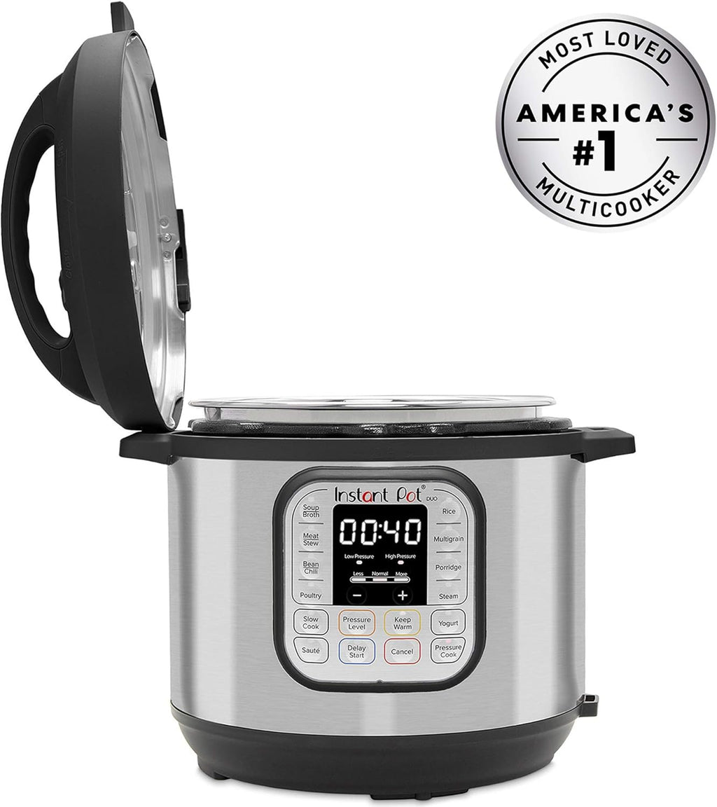 Instant Pot Pro 10-in-1-Elektro-Multikocher 1200 W, 5,7 L – Schnellkochtopf, Schongarer, Reiskocher, Dampfgarer, Sautierpfanne, Sterilisator, Joghurtbereiter, Sous Vide Gert – Schwarzer Edelstahl