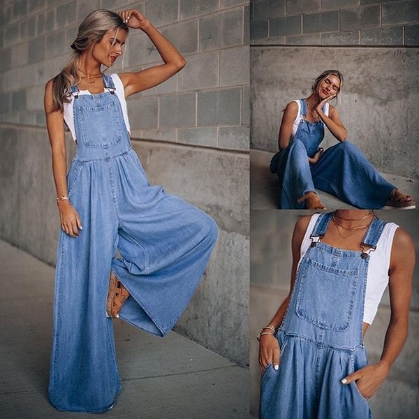 Freya - lockerer Overall mit verstellbarem Gürtel und weitem Bein