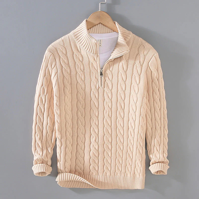 Herbstpullover mit Reiverschluss für Herren