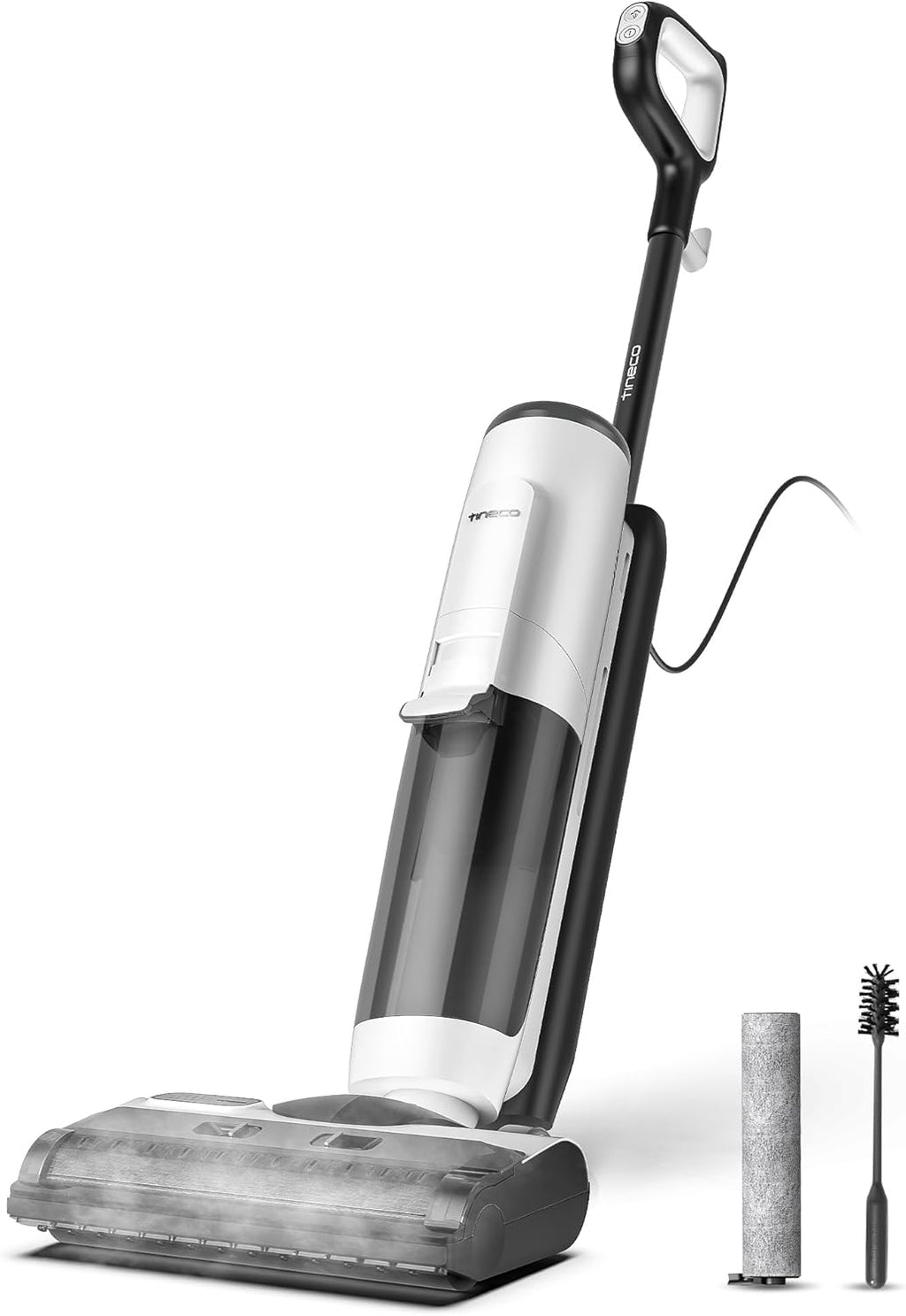 Tineco iFLOOR 5 Steam Lavapavimenti a vapore, vapore ad alta temperatura da 120℃, pulitore a vapore con filo, aspiraliquidi autopulente, lavapavimenti per sporco appiccicoso, residui di cibo