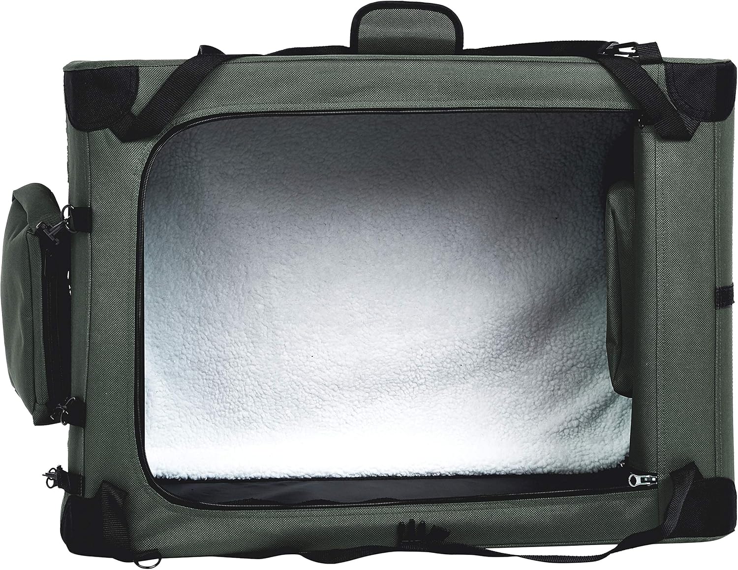 Amazon Basics – Morbida borsa pieghevole per animali domestici, 30 pollici/76,2 cm, grigia