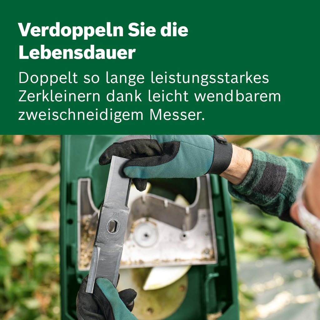 Bosch AXT Rapid 2000 Trituratore (per la triturazione potente dei rifiuti da giardino; potente motore da 2000 W)