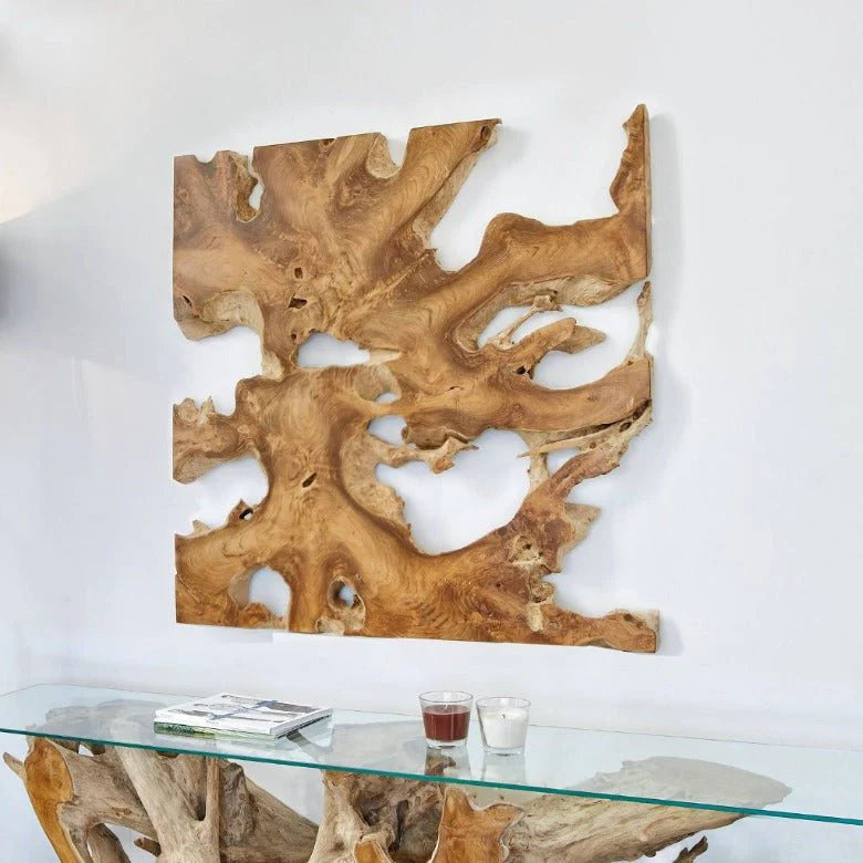 Murale NAGA 100cm x 100cm in legno di teak - Google Shopping