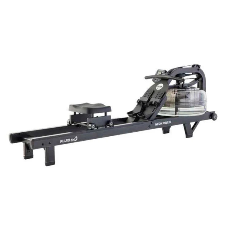 Vogatore ad acqua Fluid Rower Neon PRO XL Nero opaco
