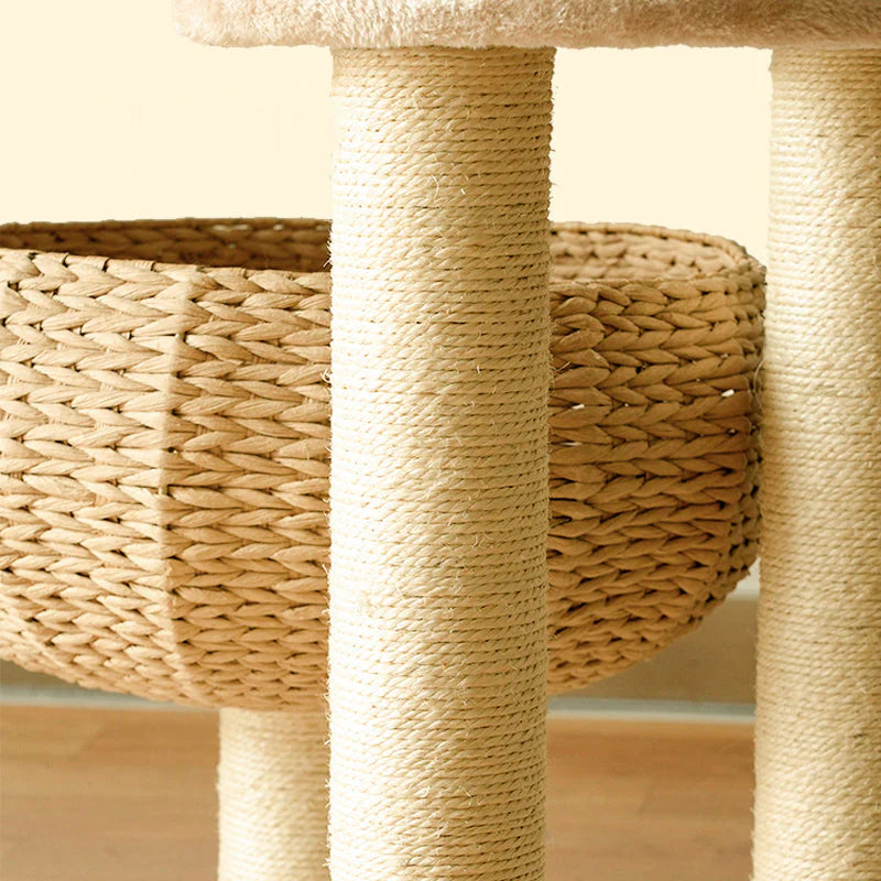 Comodo tiragraffi con cuccia, il rifugio perfetto per il tuo gatto