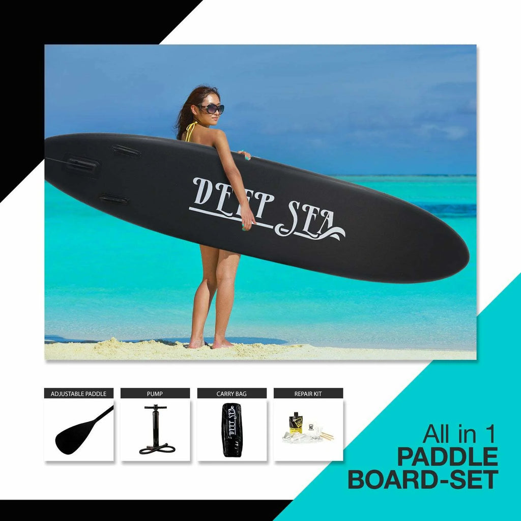 Deep Sea SUP Board Set XXL (330cm), schwarz