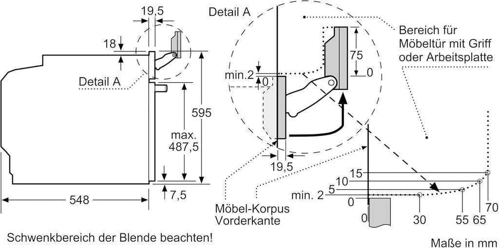 Bosch HMG7361B1, Serie 8 Forno da incasso intelligente con funzione microonde, 60 x 60 cm, Made in Germany, Nero, Air Fry, Anello di controllo digitale, Display touch, Programmi automatici, Supporto per la pulizia